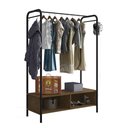Ver imagem 1 de Guarda Roupa Closet Industrial Lisboa Preto/demolição 118cm - Pallazio