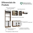 Ver imagem 6 de Cozinha Completa Agata 9 Portas 3 Gavetas MDP 270cm Rustic e Branco