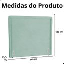 Ver imagem 7 de Cabeceira de Cama Box Estofada 140 Cm Casal Stela Veludo