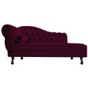 Ver imagem 2 de Diva Recamier Diana 185cm Lado Direito Suede - ADJ Decor - Bordô
