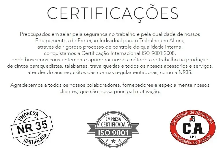 Fita de Ancoragem 1.00mt Com Protecao DG2610 DGmaster - 3