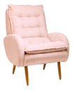 Ver imagem 1 de Poltrona Decorativa - Munique - Revestimento Suede Ladecor Estofados Rosa