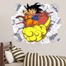 Adesivo de Parede Buraco Falso Dragon Ball Goku P - EG 100x122cm - 1