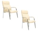 Ver imagem 1 de Kit Com 2 Cadeira Fixa Estofada W-80A