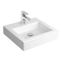 Ver imagem 2 de Cuba de Apoio Lavatório Quadrada 45x43cm Branco - L.737.17