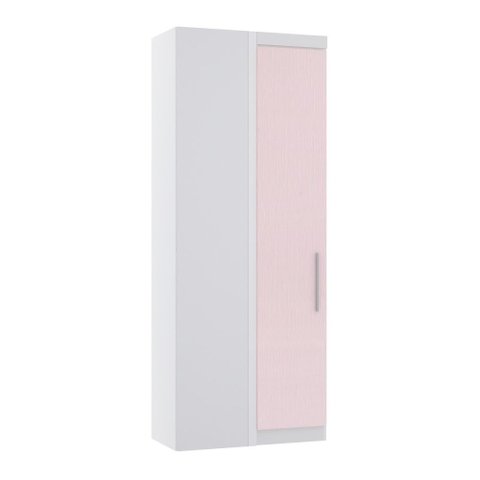 Guarda Roupa Modulado Alpes 1 Porta Canto Reto - Módulo Luciane:rosa