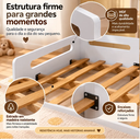 Ver imagem 6 de Cama Infantil Montessoriana Casal MDF com Grade de Proteção