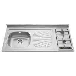 Pia Fogão à Gás com Cuba Retangular 120x55cm - Tramontina - 1