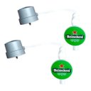 Ver imagem 1 de 2 Unidades Tubo Original para Chopeira Beertender Heineken
