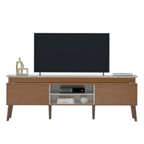 Rack para Tv até 75" Lumina Cinamomo/off White Artely