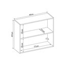 Ver imagem 4 de Armário de Cozinha Modulado Aéreo Firenze 2 Portas 80cm Amendola/nude Prime Tx - Demóbile