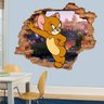 Adesivo de Parede Buraco Falso 3D Infantil Jerry - EG 100x122cm - 1