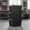 Ver imagem 1 de Caixa Organizadora Extreme Gigante 53 Litros Rodinhas Profissional Container Multiuso Grande Carrinh