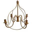 Ver imagem 3 de Luminária Dourada Decorativa Artesanal para Apartamento Simples