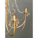 Ver imagem 4 de Lustre Dourado com Cristais Modernos para Decoração Ambiente Interno