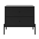 Ver imagem 7 de Cômoda com 6 Gavetas e 2 Mesas de Cabeceira Jasper - Preto Fosco