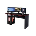 Ver imagem 1 de Mesa Gamer War Preto c/ Borda Vermelha