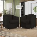 Ver imagem 2 de Poltrona Tilla Reforçada Sala Recepção Medico - V8 Decor:preto