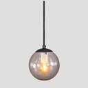 Ver imagem 4 de Pendente Globo Esfera de Vidro Fumê 14cm - Preto