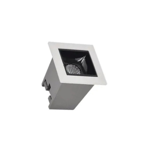 Spot Luminária Embutir Móvel 2w Bco Quente Bivolt Envio 24h - Branco/preto - Bco Quente - 110v/220v