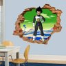 Adesivo de Parede Buraco Falso 3D Dragon Ball 77 - EG 100x122cm - 1