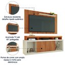 Ver imagem 4 de Rack Bancada com Painel Ripado para Tv até 65 Polegadas 1,80m Panamá Buriti / Off White Caemmun