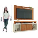 Ver imagem 6 de Rack Bancada com Painel Ripado para Tv até 65 Polegadas 1,80m Panamá Buriti / Off White Caemmun