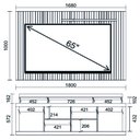 Ver imagem 5 de Rack Bancada com Painel Ripado para Tv até 65 Polegadas 1,80m Panamá Buriti / Off White Caemmun