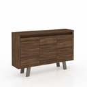 Ver imagem 6 de Conjunto de Escritório com Escrivaninha 03 pç CJ43018-067 Tecno Móbili - Tecno Móbili Nogal