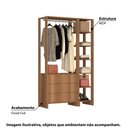 Ver imagem 2 de Estante Closet Yes 120cm 1 Cabideiro e 6 Nichos - Montana