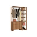 Ver imagem 1 de Estante Closet Yes 120cm 1 Cabideiro e 6 Nichos - Montana