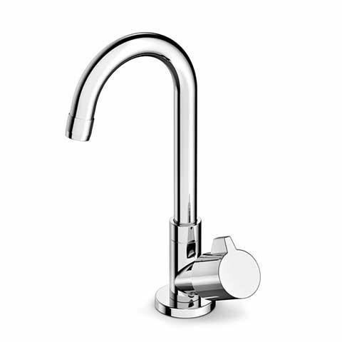 Torneira de Mesa para Lavatório Fit Bica Alta Cromado - Celite