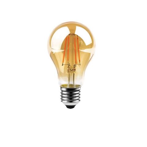 Kit 10 Lampadas Filamento Led A60 Bulbo 4w Vintage Retro Industrial Design E27 2200k