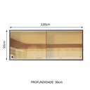 Ver imagem 6 de Armário Aéreo Reims 2 Portas de Correr Vidro Reflex Madesa