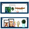 Kit 2 Nicho Retangular Azul 50x20x10p Mdf Decorativo - 1