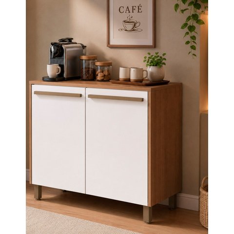 Balcão Multiuso para Cozinha Area Serviço Uno 700 mm Branco