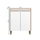 Ver imagem 6 de Balcão Multiuso para Cozinha Area Serviço Uno 700 mm Branco