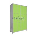 Ver imagem 1 de Armário Roupeiro Locker De Aço 12 Portas Vestiário Verde