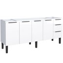 Ver imagem 1 de Gabinete para Cozinha Aço Jupiter 1,92m Branco para Pia de 2,00m - P101633 - Cozimax