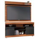 Ver imagem 2 de Rack Yara e Painel Maia Tv 55 Pol 136 Cm 5016 Noce Milano Preto Colibri