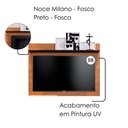 Ver imagem 7 de Rack Yara e Painel Maia Tv 55 Pol 136 Cm 5016 Noce Milano Preto Colibri