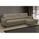 Ver imagem 2 de Sofá 4 Lugares com Chaise Direito 285cm Soreh F05 Veludo Castor - Mpozenato