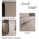 Ver imagem 6 de Kit 10 Puxadores Drop 30cm Alumínio Sobrepor para Móveis Ouro Envelhecido