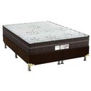 Ver imagem 1 de Cama Box Queen: Colchão Molas MasterPocket Ensacadas Probel Evolution + Base CRC Suede Marrom(