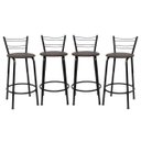 Ver imagem 1 de Kit 4 Banquetas para Bancada Flórida Preta 60cm Cozinha Gourmet Balcão Ilha Piscina Área de Lazer