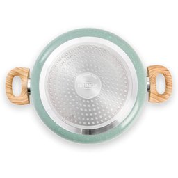 Jogo de Panelas Brinox Antiaderente Ceramic Life 5 Peças Botanika com Indução Verde - 6