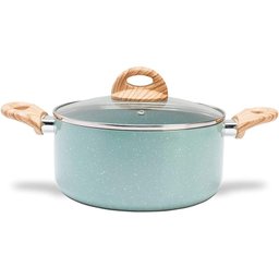 Jogo de Panelas Brinox Antiaderente Ceramic Life 5 Peças Botanika com Indução Verde - 4