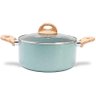 Jogo de Panelas Brinox Antiaderente Ceramic Life 5 Peças Botanika com Indução Verde - 4