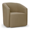 Ver imagem 1 de Poltrona Decorativa Orgânica Stella Max Suede Marrom Rato D03 - D'Rossi