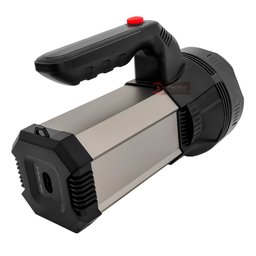 Lanterna  Farolete Holofote Farol de mão Recarregável Super LED 8W Mais Forte Sitio Chácara - 3